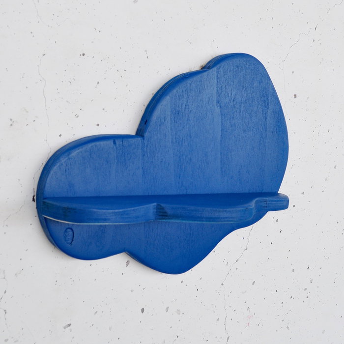 Hanah Home Meh223 Estantería Decorativa de Madera Azul